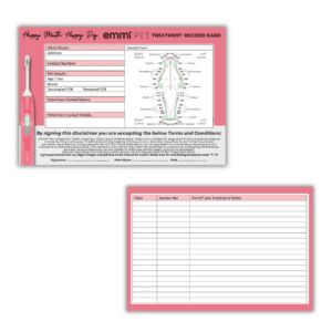 emmi®-pet Pink Limited Edition Record Treatment Cards (pack of 50)